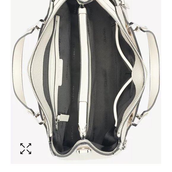 Calvin Klein Pebble Leather Tote/Satchel - BRAND NEW - Picture 7 of 8